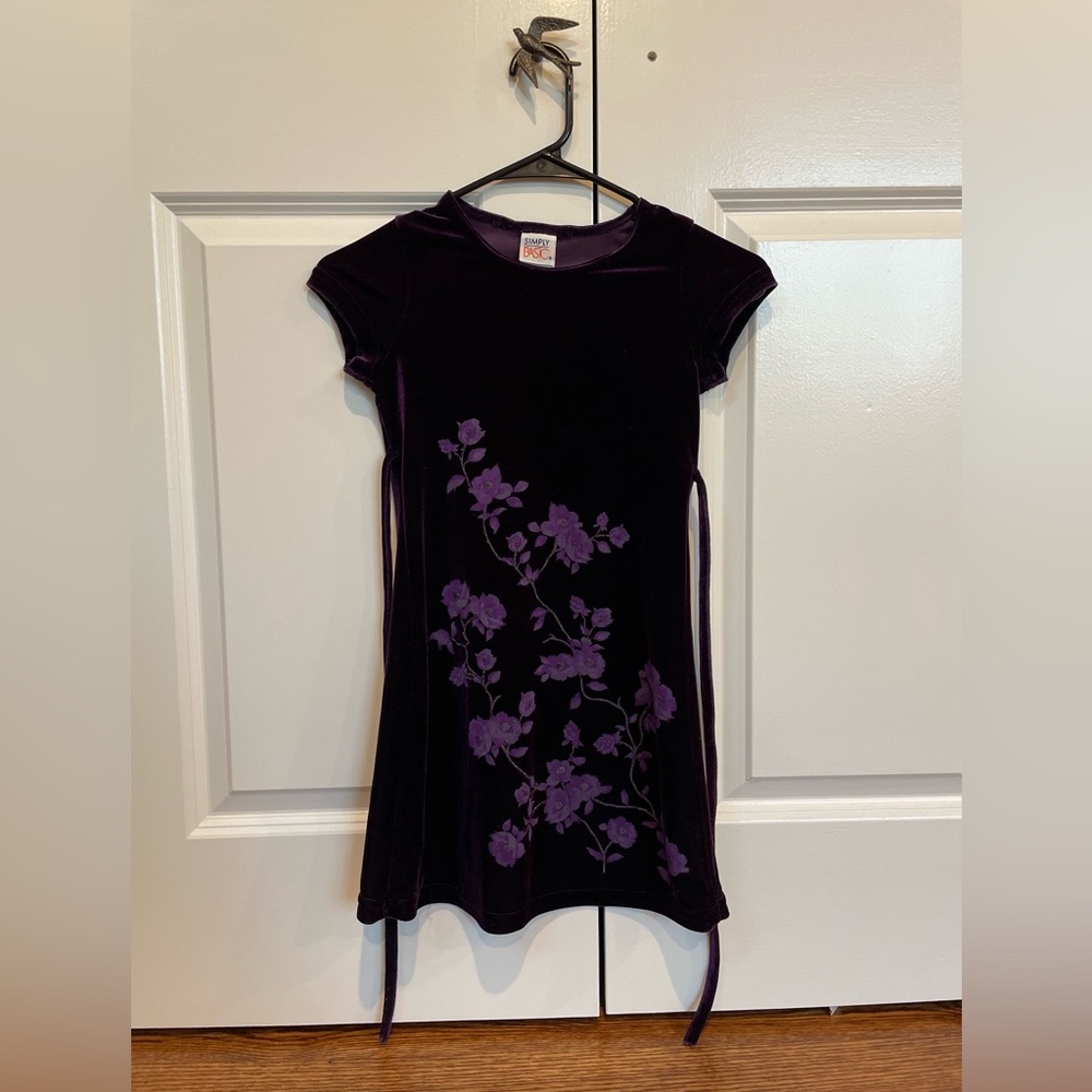Girls short purple dress size 8